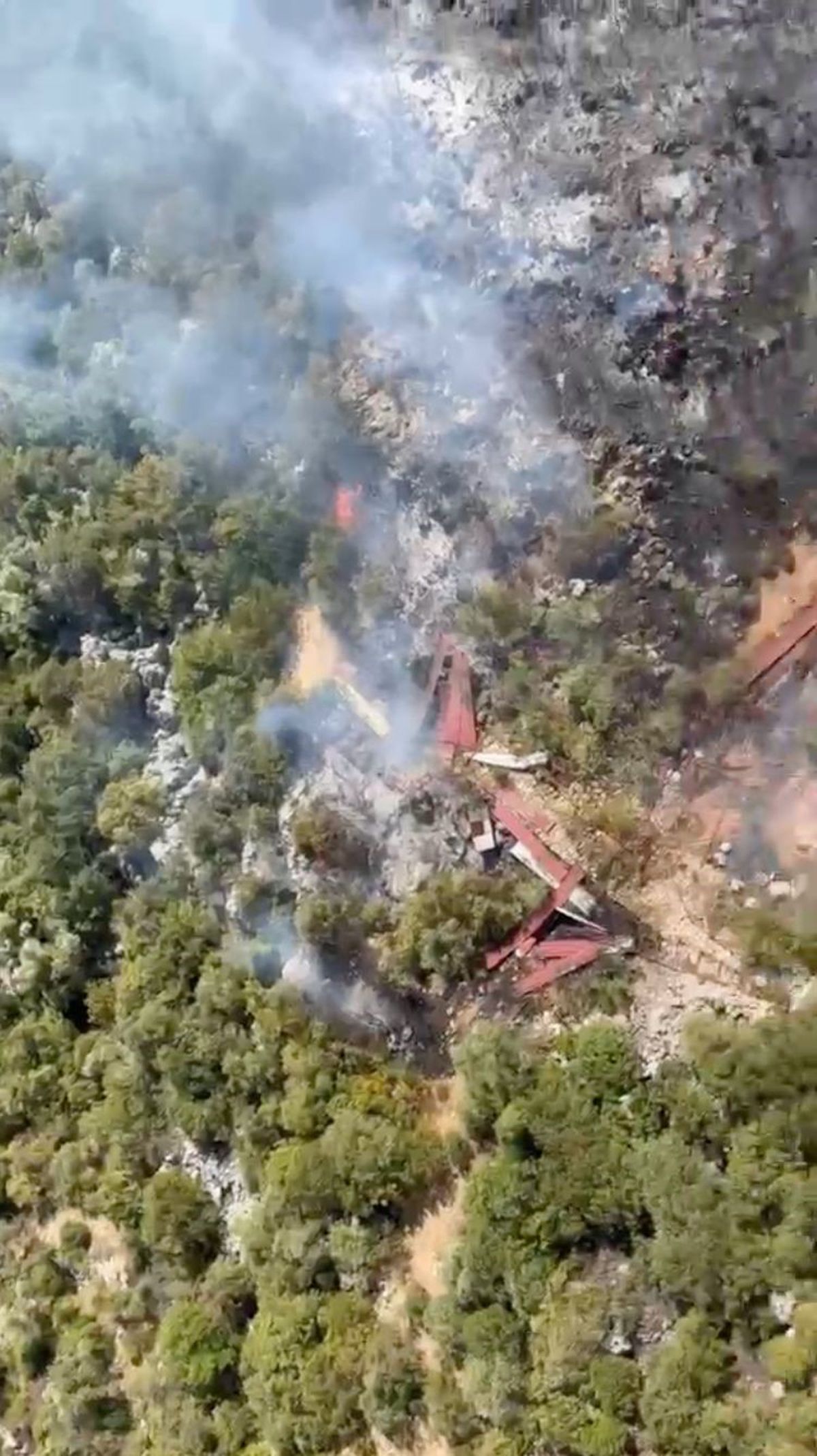 Antalya'da Orman Yangınına Havadan ve Karadan Müdahale