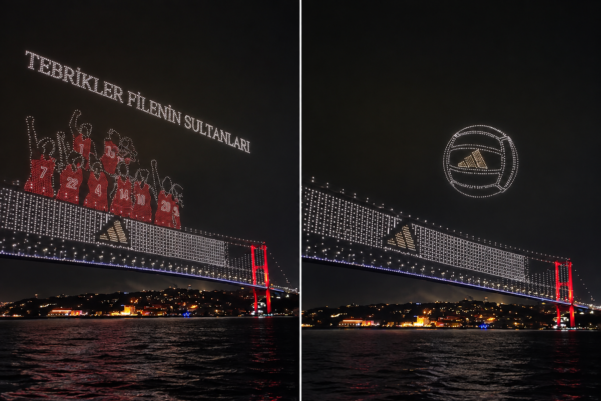 Avrupa Şampiyonluğu İstanbul Boğazı'nda görsel şölenle kutlandı