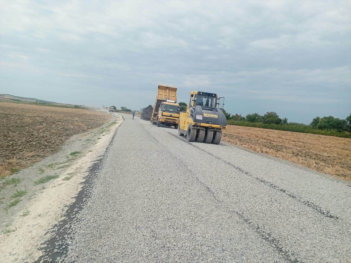 Edirne'de 4 km'lik yol yenilendi