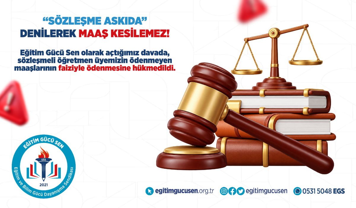 Mahkemeden Öğretmene Maaş Müjdesi: 'Askıya Alma' Hukuka Aykırı Bulundu
