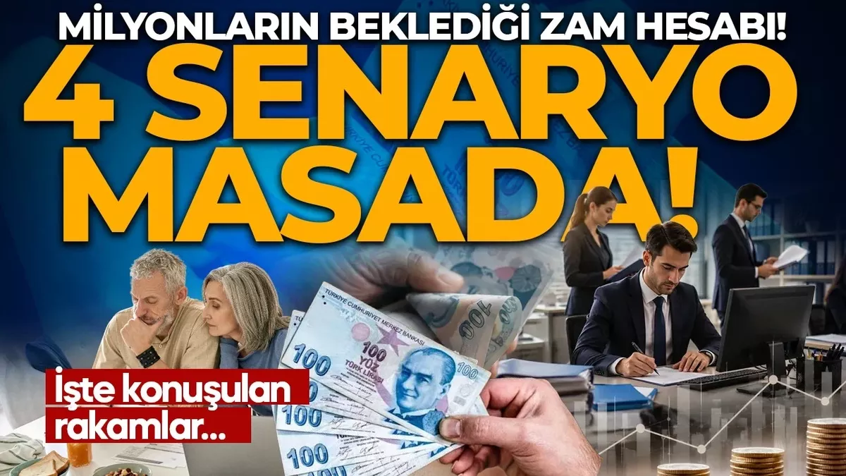 Ocak 2027 zam hesapları: Memur ve emekliye yüzde 8,7'ye varan artış