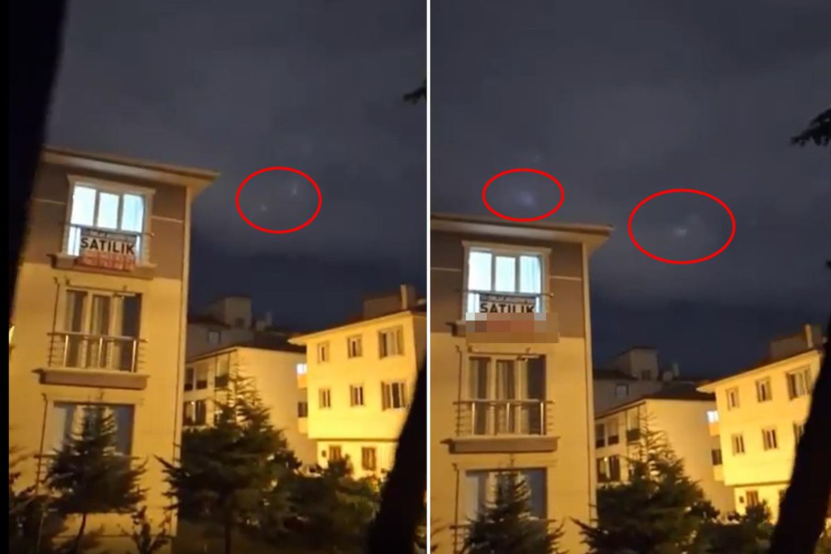 Başkentte gizemli gece! Gökyüzünde belirenler merak uyandırdı