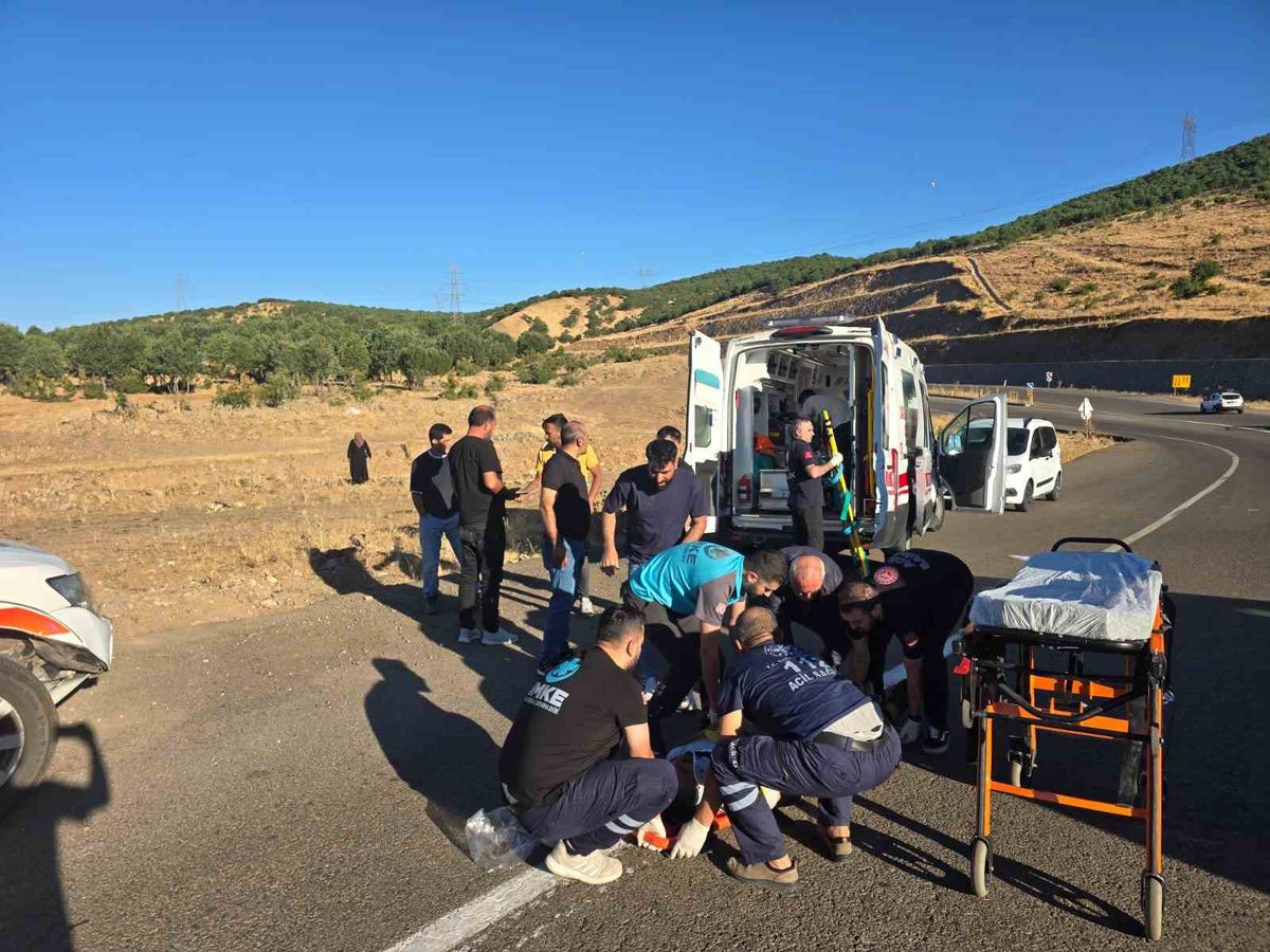 Bingöl'de Kamyonet Şarampole Yuvarlandı: 3 Yaralı