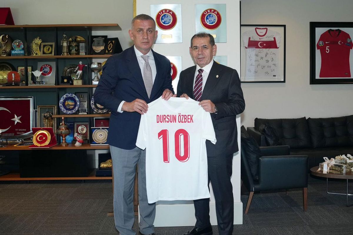 Dursun Özbek'ten, TFF Başkanı Hacıosmanoğlu'na ziyaret