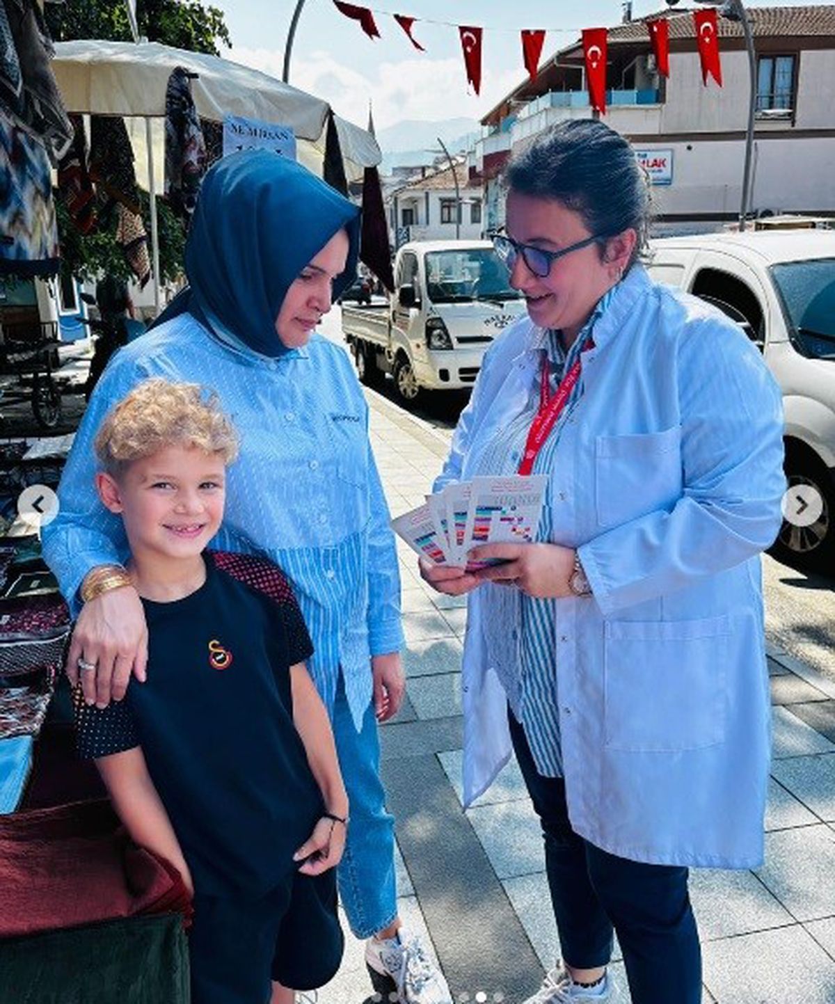 Gölyaka’da aşı farkındalığı için bilgilendirme standı kuruldu
