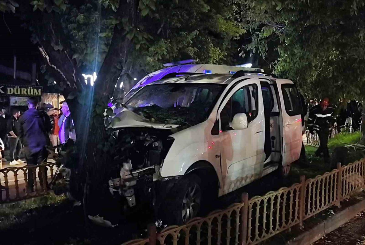 Palandöken'de Ağaca Çarpma Kazası: 2 Yaralı