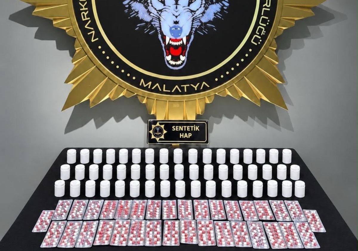 Malatya’da 3 bin 601 sentetik ecza ele geçirildi