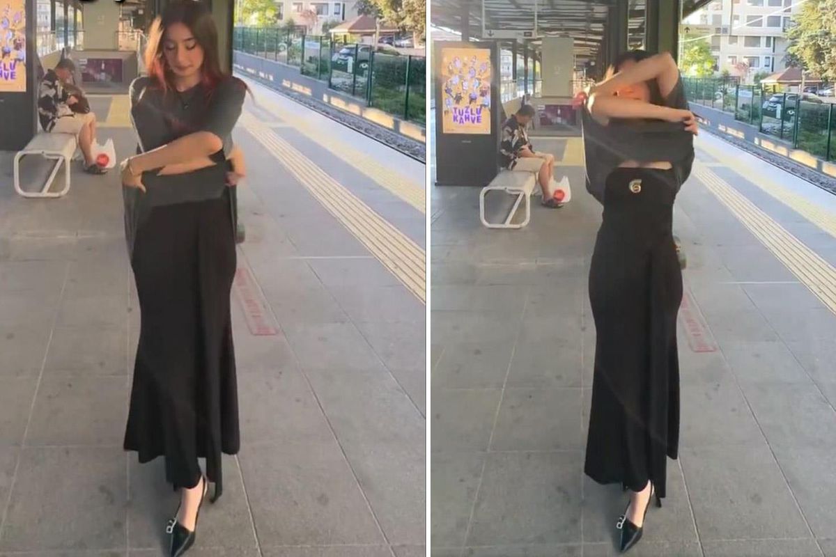 Marmaray çıkışında üstünü değiştirdi: Keşke ülkemizde durumlar böyle olmasa