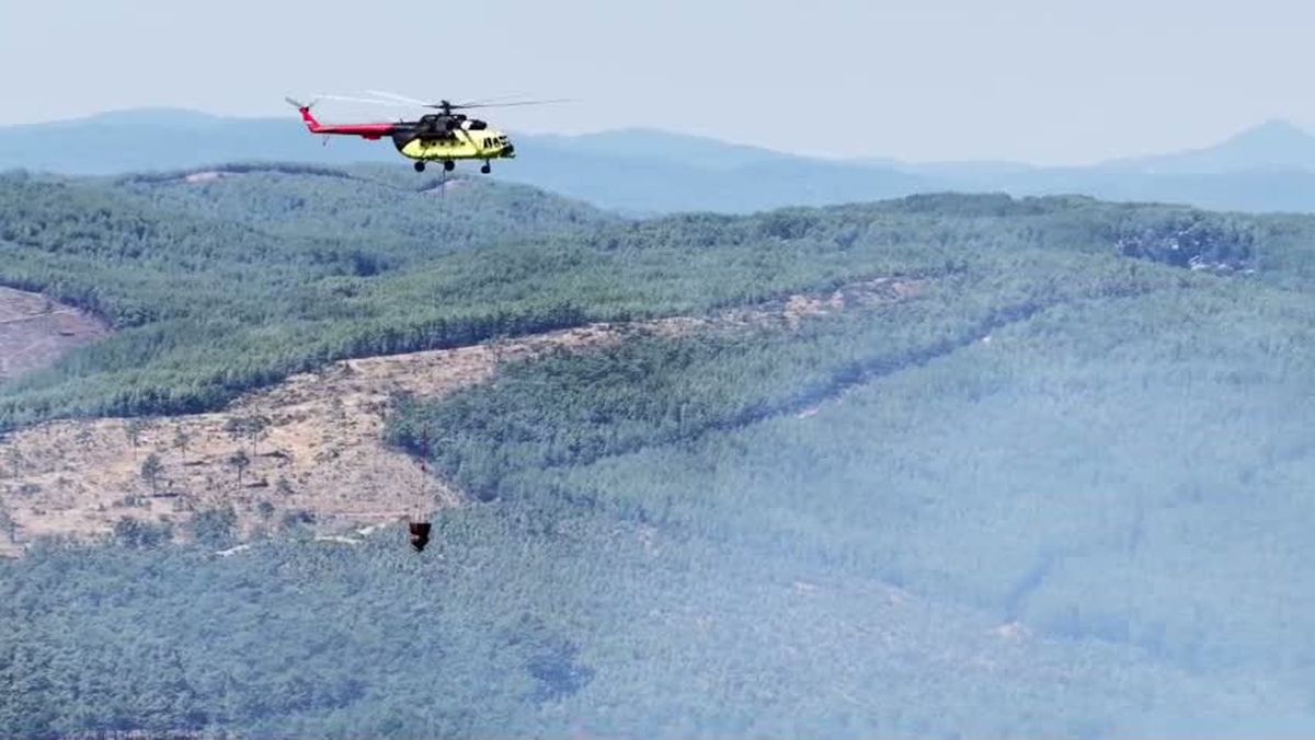 Muğla'da orman yangınının enerjisi büyük oranda düşürüldü