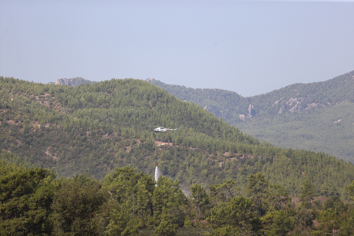 Serik Yangınında Enerji Düşürüldü
