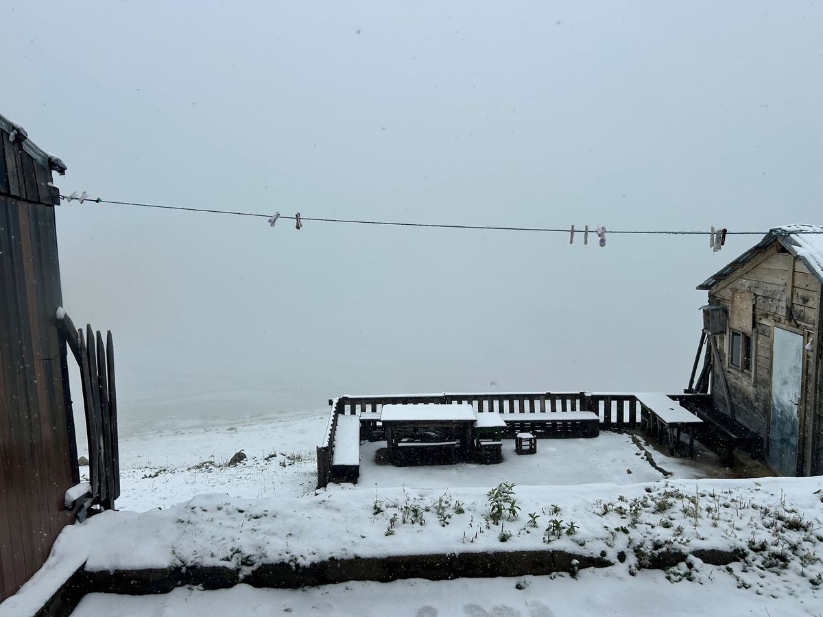 Rize'nin yükseklerine kar yağdı