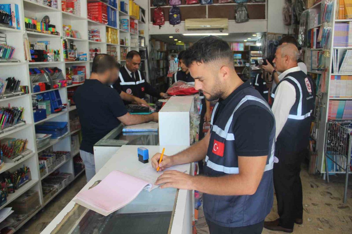 Şanlıurfa’da kırtasiye denetimi: 44 işletmeye ceza