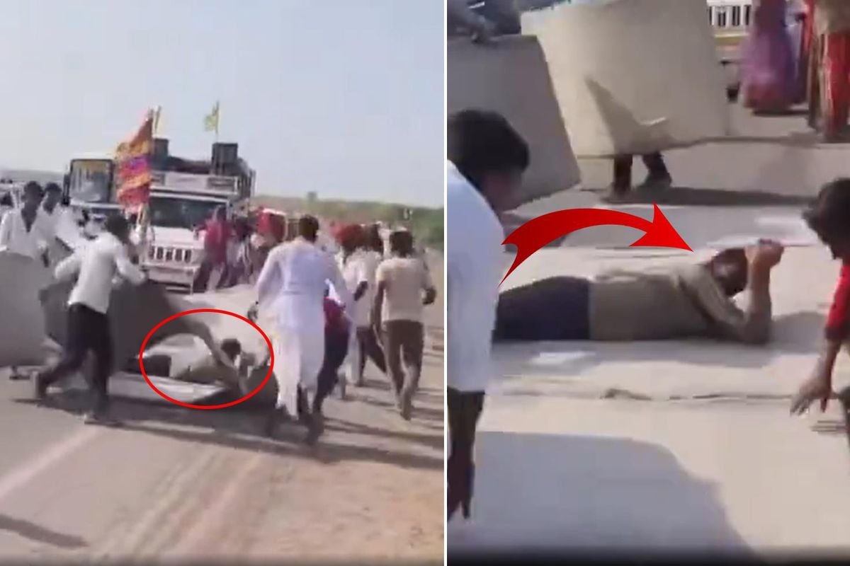 Tapınağa ulaşmak için 5 kilometre boyunca yerde yuvarlandı