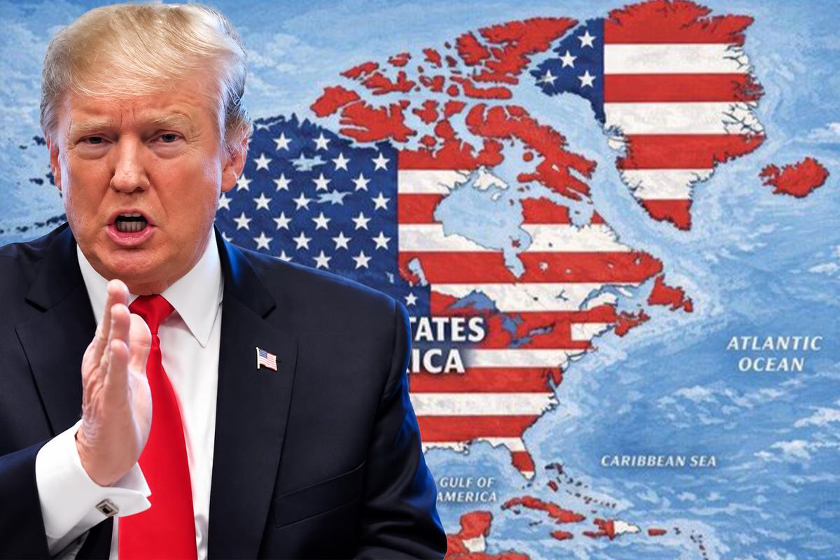 Trump’tan dikkat çeken harita! Kanada, Grönland, Meksika ve Küba, ABD toprağı gibi gösterildi