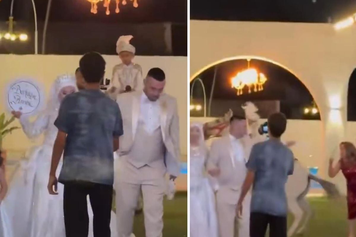 At, sünnet çocuğunu üzerinden attı