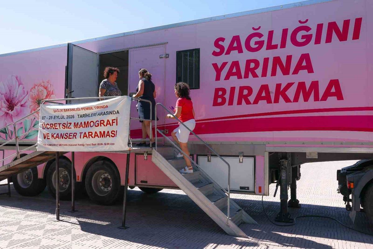 Kanser tarama aracı 'Pembe Prenses' Aliağa’da