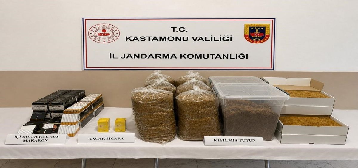 Kastamonu’da 4 bin 720 adet doldurulmuş makaron ele geçirildi