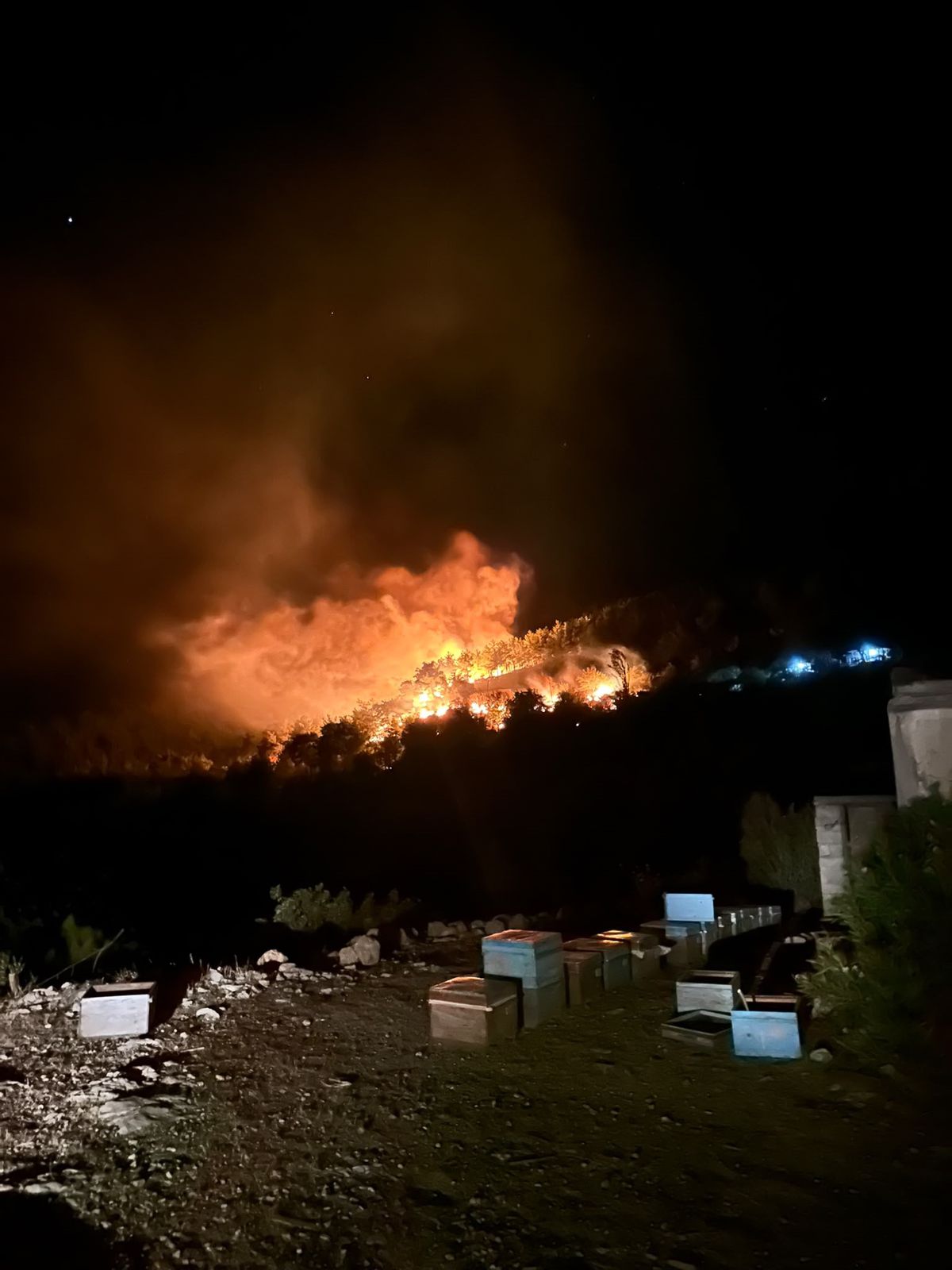 Kozan'da 2 ayrı noktada orman yangını; yerleşim yerleri tedbir amaçlı boşaltıldı