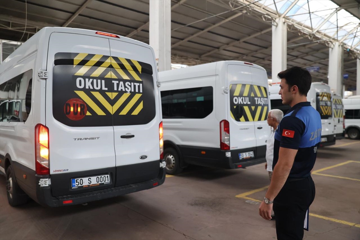 Nevşehir'de okul servsileri denetlendi
