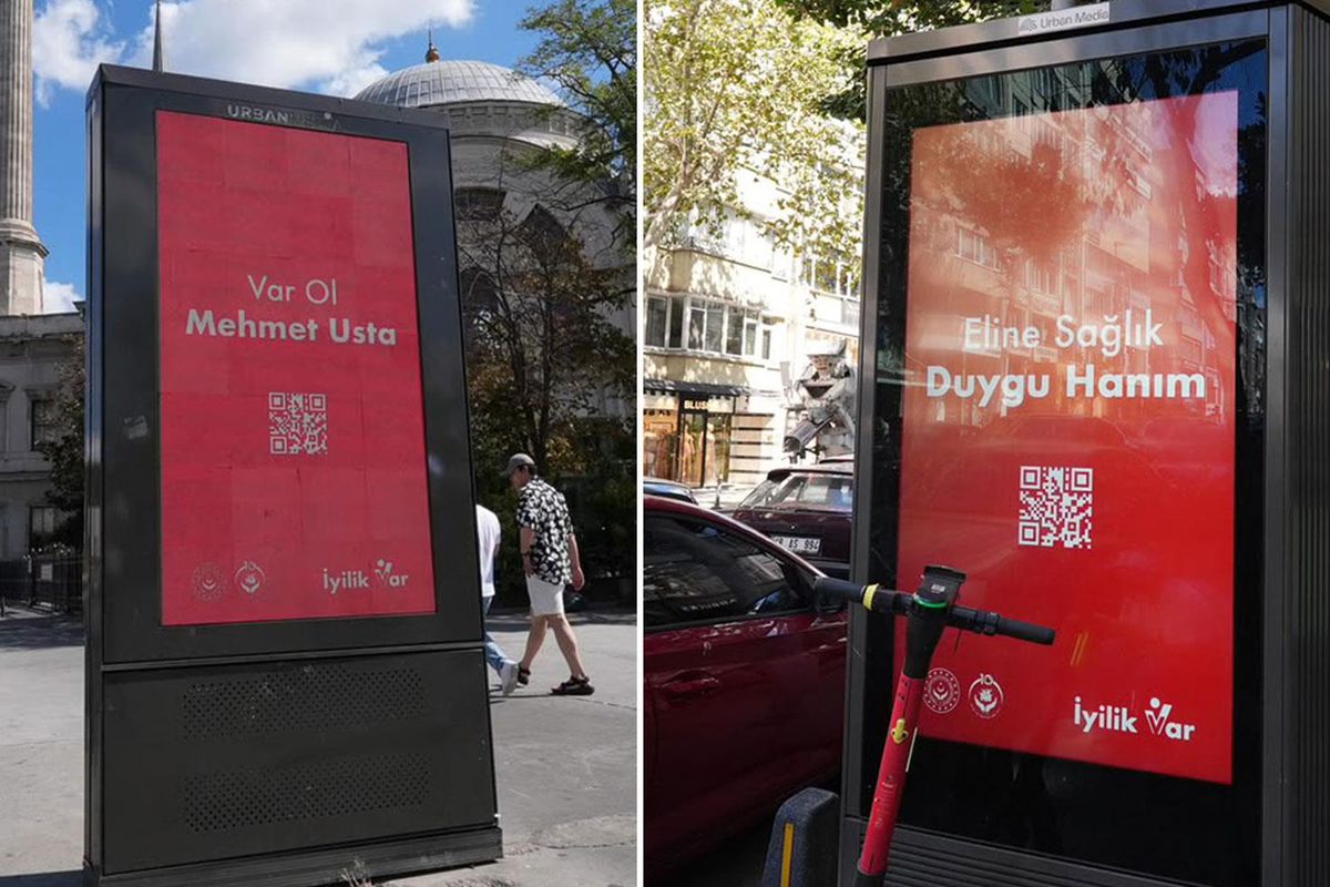 81 ildeki billboardlarda yer alan QR kodlu mesajlar merak uyandırdı