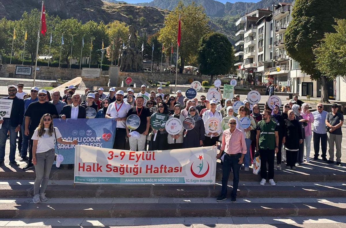 Amasya'da halk sağlığı yürüyüşü yapıldı