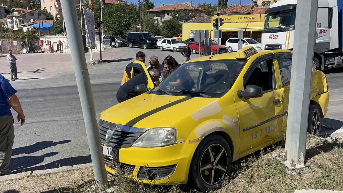 Çorum’da trafik kazası: 1 yaralı