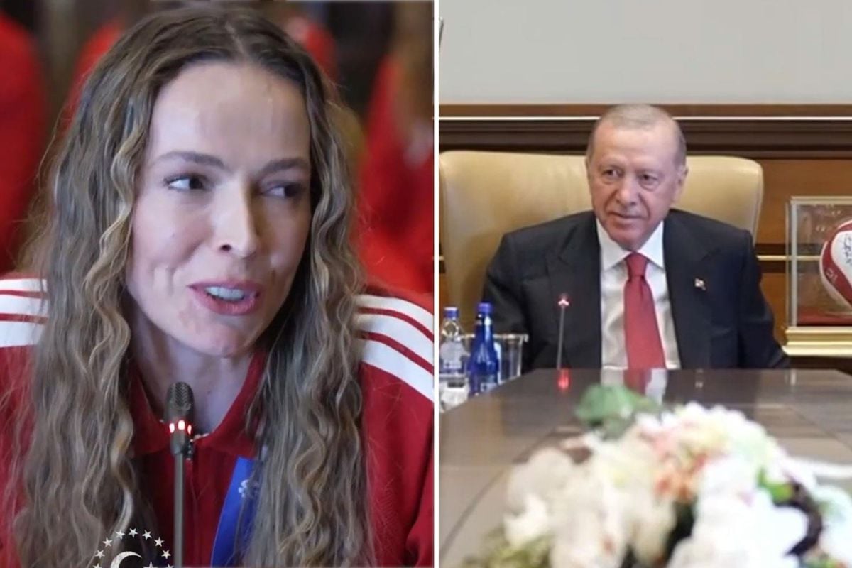 Cumhurbaşkanı Erdoğan ile Eda Erdem arasında gülümseten diyalog