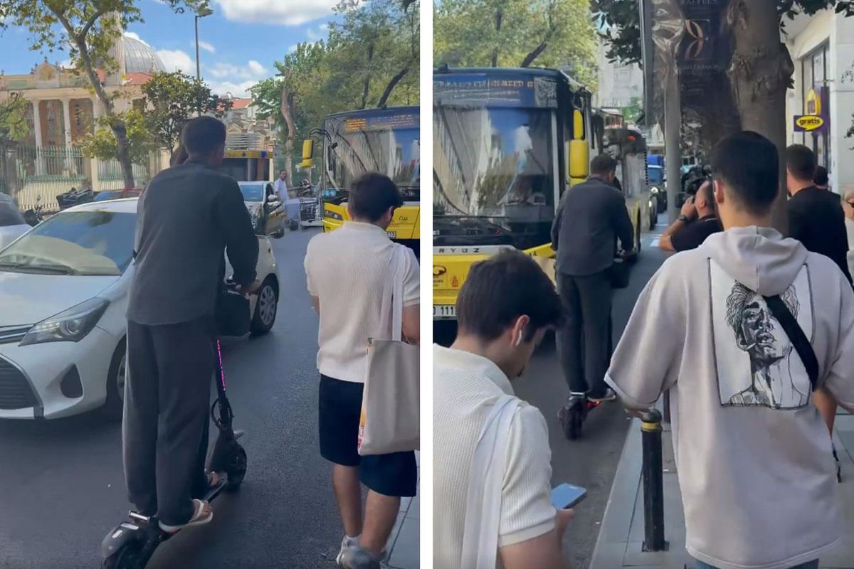 Sen de bunu yaparsan! Eşini yanına alan ünlü futbolcu, dakikalarca ters yönde gitti