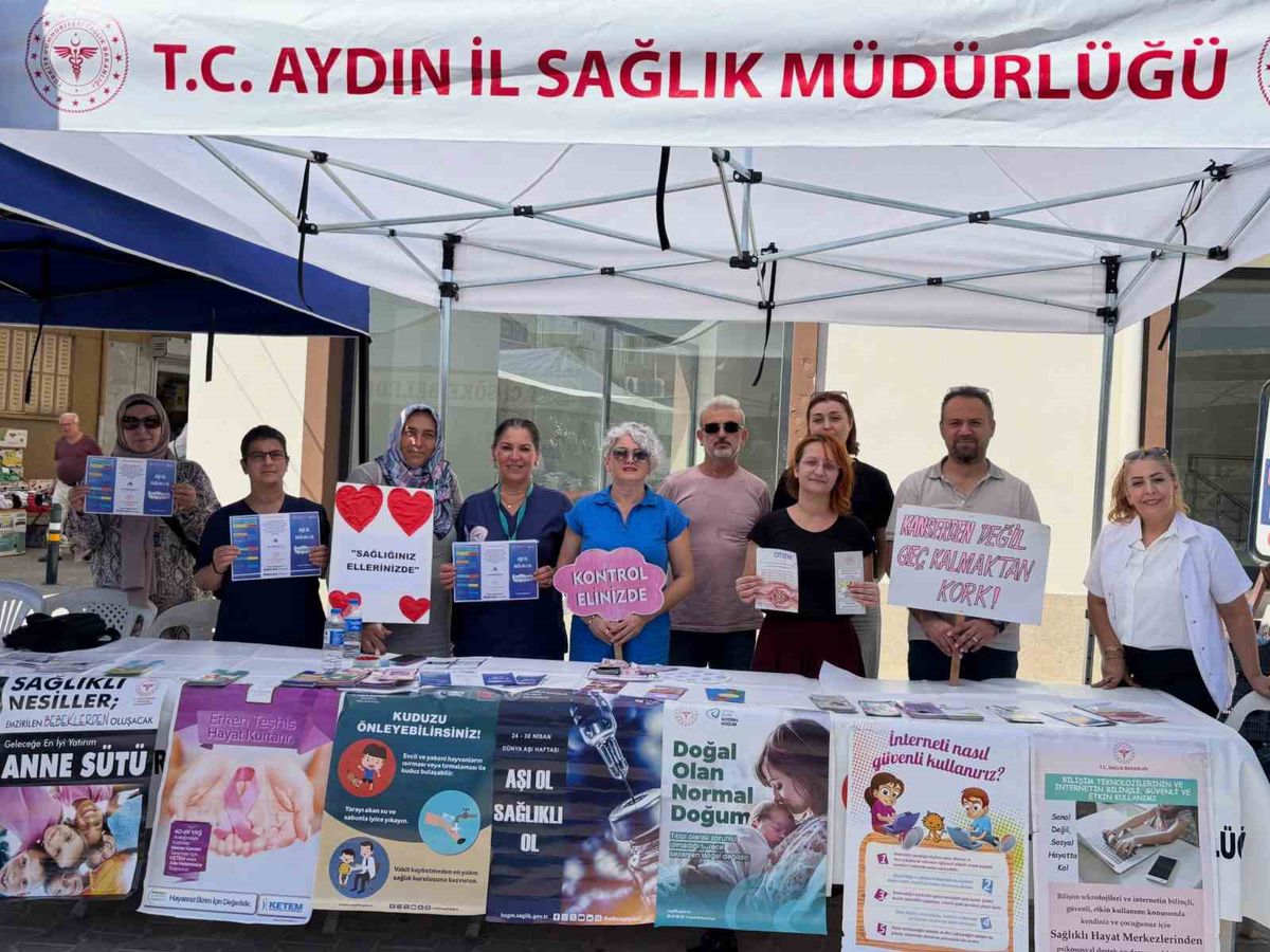Söke’de vatandaşlar ’sağlıklı yaşam’ konusunda bilgilendirildi
