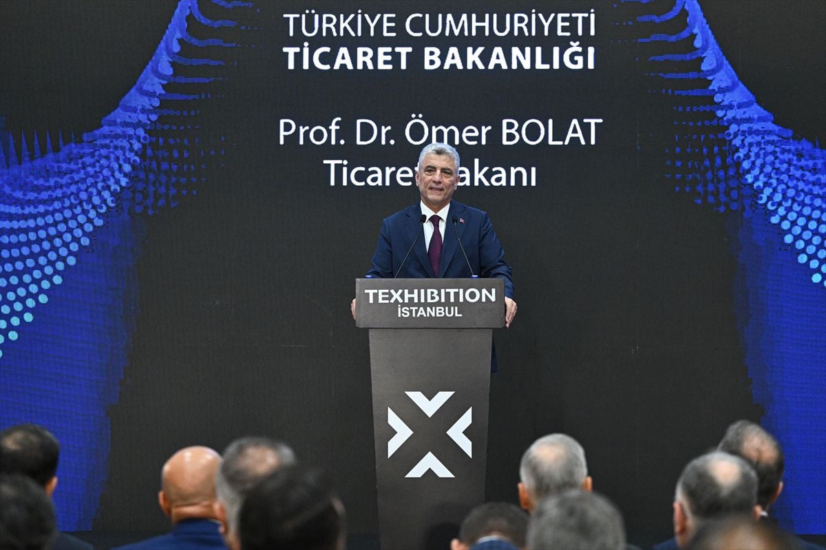 Ticaret Bakanı Bolat, 'Texhibition İstanbul Fuarı'nın açılışında konuştu: