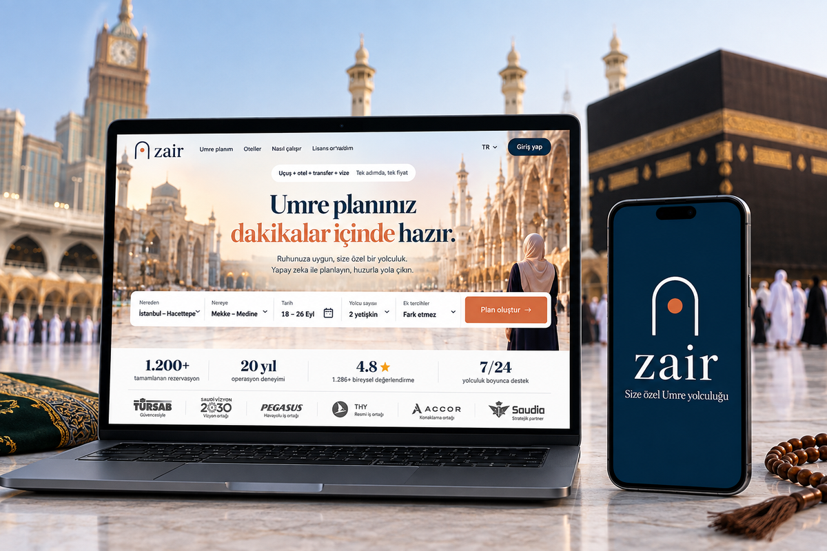 Türkiye'den dünyaya açılacak: Yapay zekâlı Umre platformu Zair'e milyon dolarlık yatırım