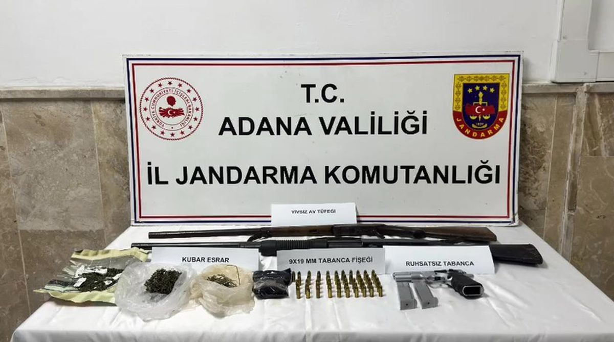 Adana’da 6 ruhsatız silah ele geçirildi