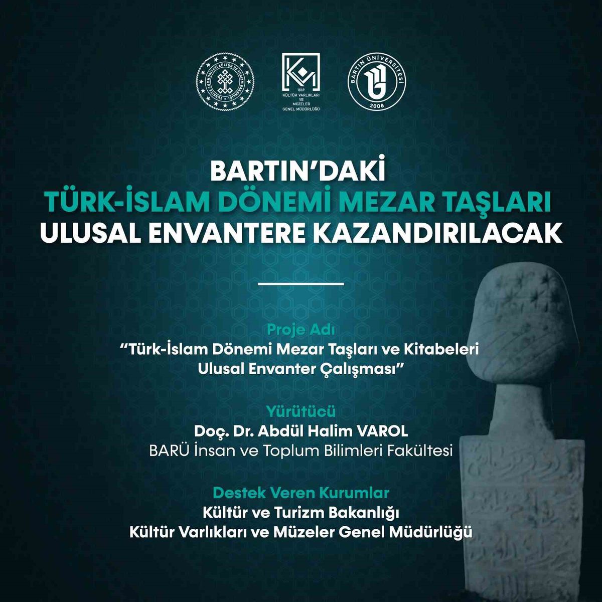 Bartın’daki Türk-İslam Dönemi mezar taşları ulusal envantere kazandırılacak