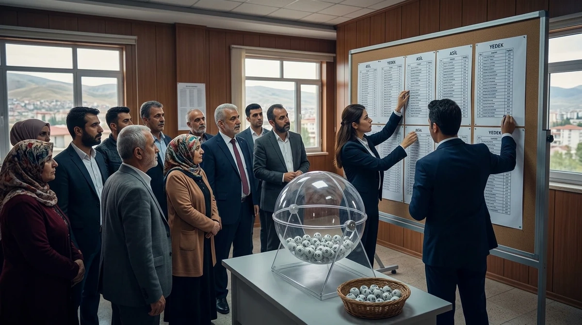 Gürpınar'da TYP temizlik personelleri için noter kurası çekildi