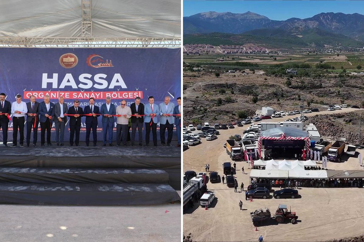 Hatay Hassa'da Türkiye'nin en büyük OSB'lerinden birinin altyapısı başladı