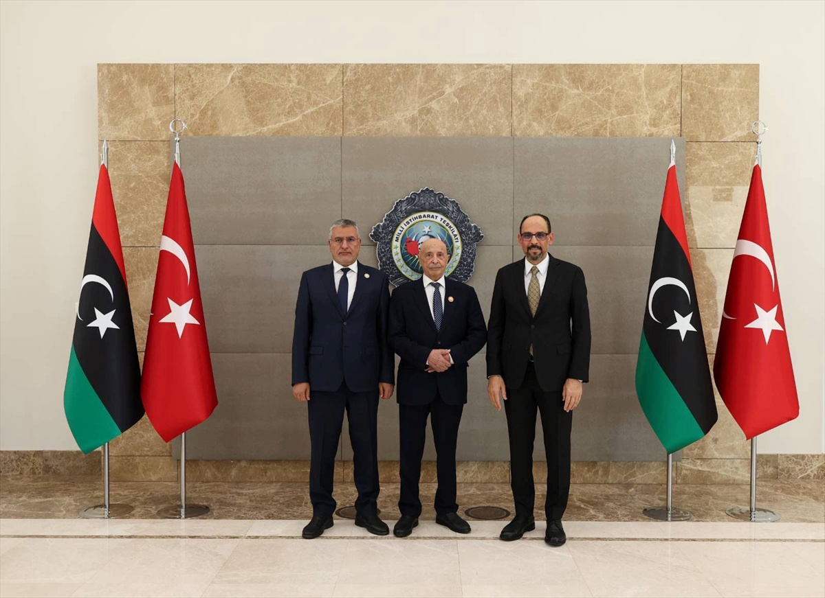 MİT Başkanı Kalın, Libya Temsilciler Meclisi ve Yüksek Devlet Konseyi Başkanları ile görüştü
