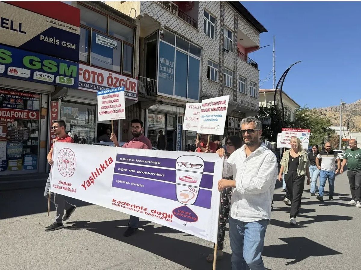 Obezite için yürüdüler