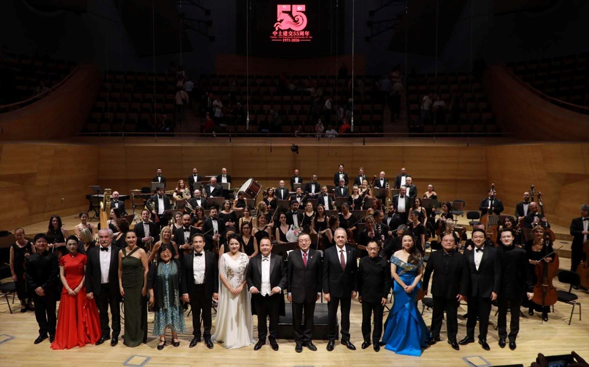 Türkiye ile Çin'in diplomatik ilişkilerinin 55. yıl dönümünde başkentte konser verildi