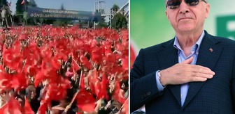 Memleketinde Cumhurbaşkanı Erdoğan'ı mest eden görüntü