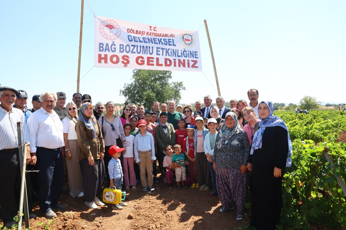 Gölbaşı’nda bağ bozumu heyecanı başladı