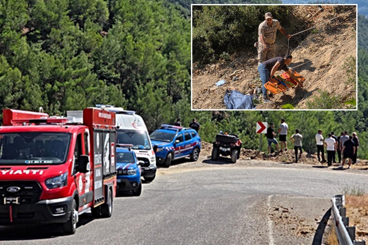 Hatay'da uçuruma yuvarlanan motosikletin sürücüsü hayatını kaybetti