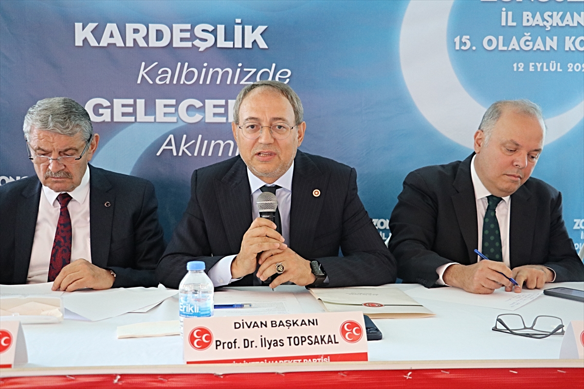 MHP Genel Başkan Yardımcısı Topsakal, Zonguldak'ta partisinin il kongresinde konuştu:
