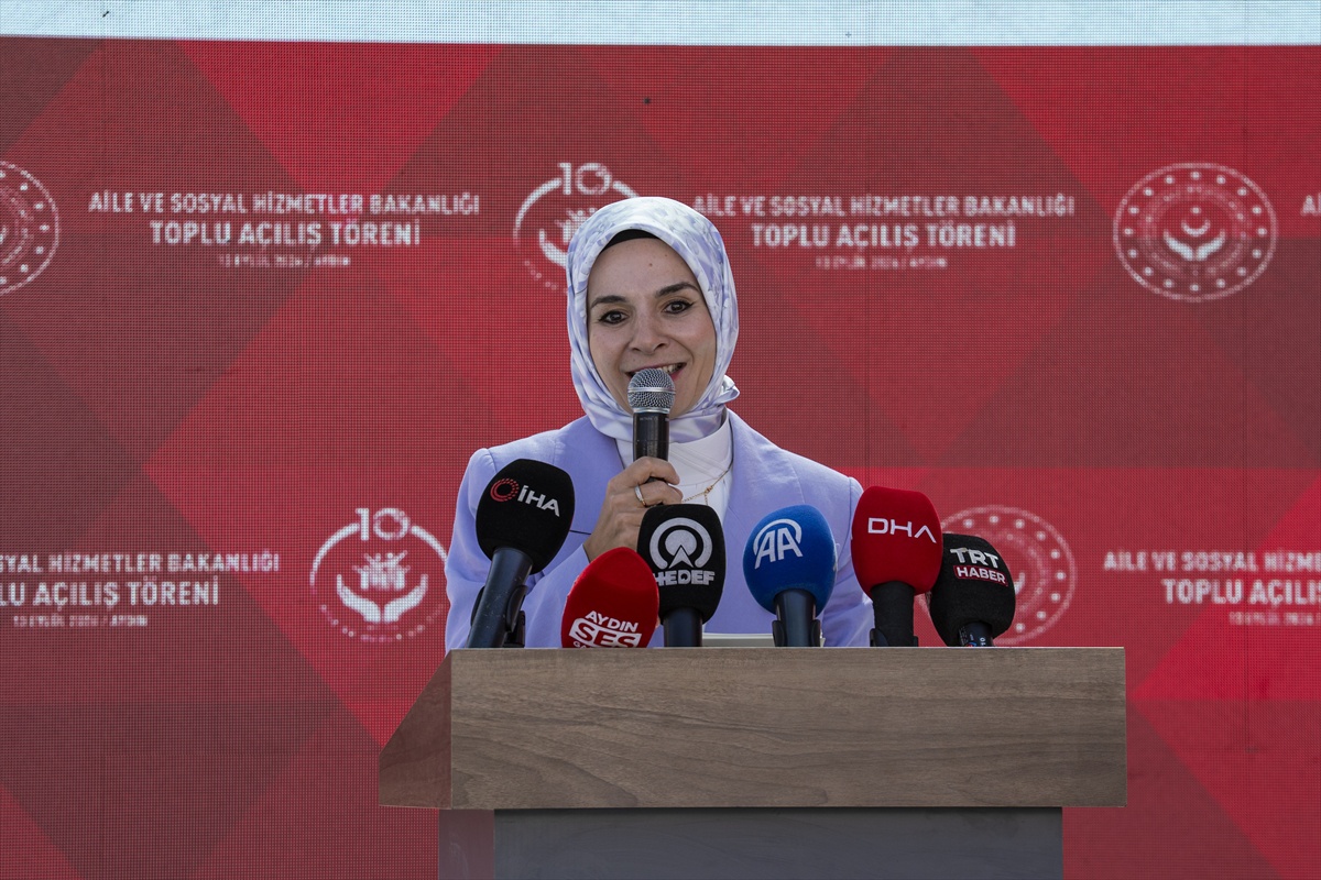Aile ve Sosyal Hizmetler Bakanı Göktaş, Aydın’da toplu açılış töreninde konuştu: