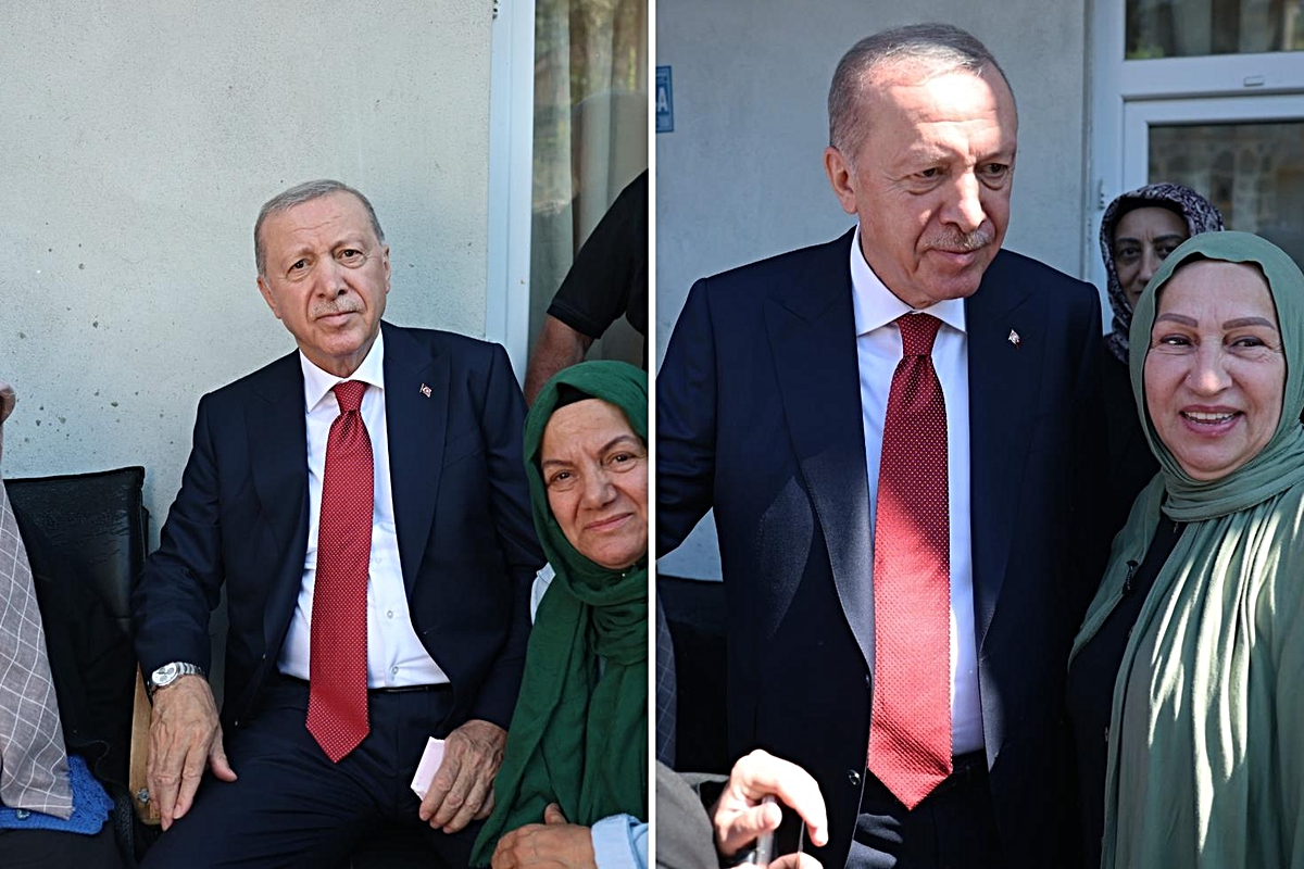 Cumhurbaşkanı Erdoğan, Rize'de komşularını ziyaret etti