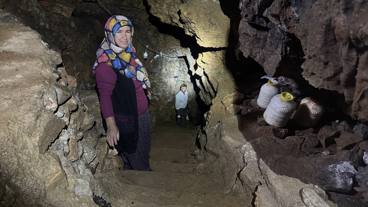 Gökçeyurt'taki mağara yöre halkının doğal soğuk hava deposu oldu