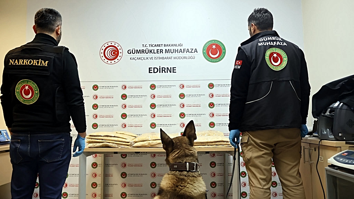 Kapıkule’de TIR’da 50 kilo 506 gram uyuşturucu ele geçirildi