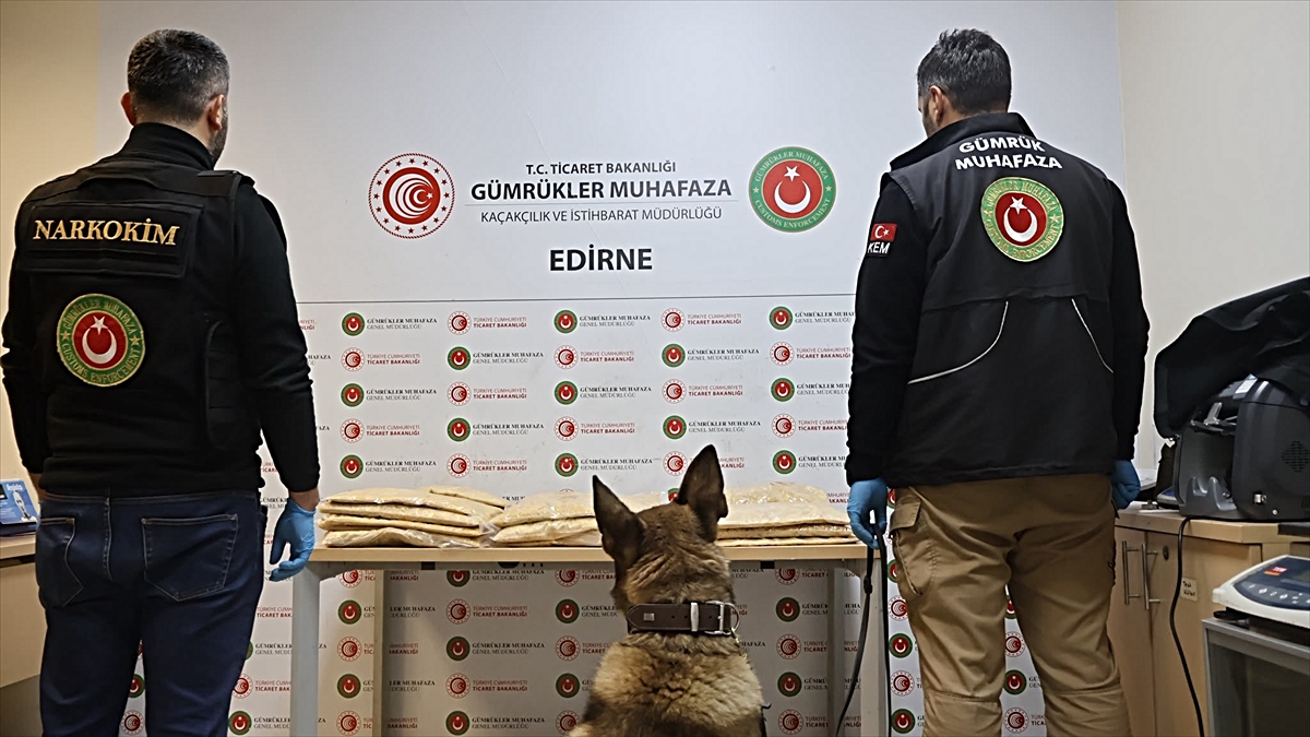 Kapıkule Sınır Kapısı'nda 50 kilogram uyuşturucu ele geçirildi