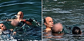 Kız Kulesi sahilinde can pazarı! Dalgıç son anda kurtarıldı