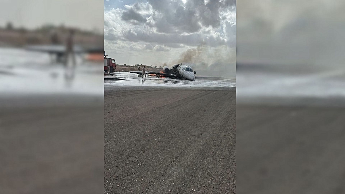 Akfen Holding'e ait özel jet Libya'da pistten çıktı: Mürettebatın sağlık durumu iyi