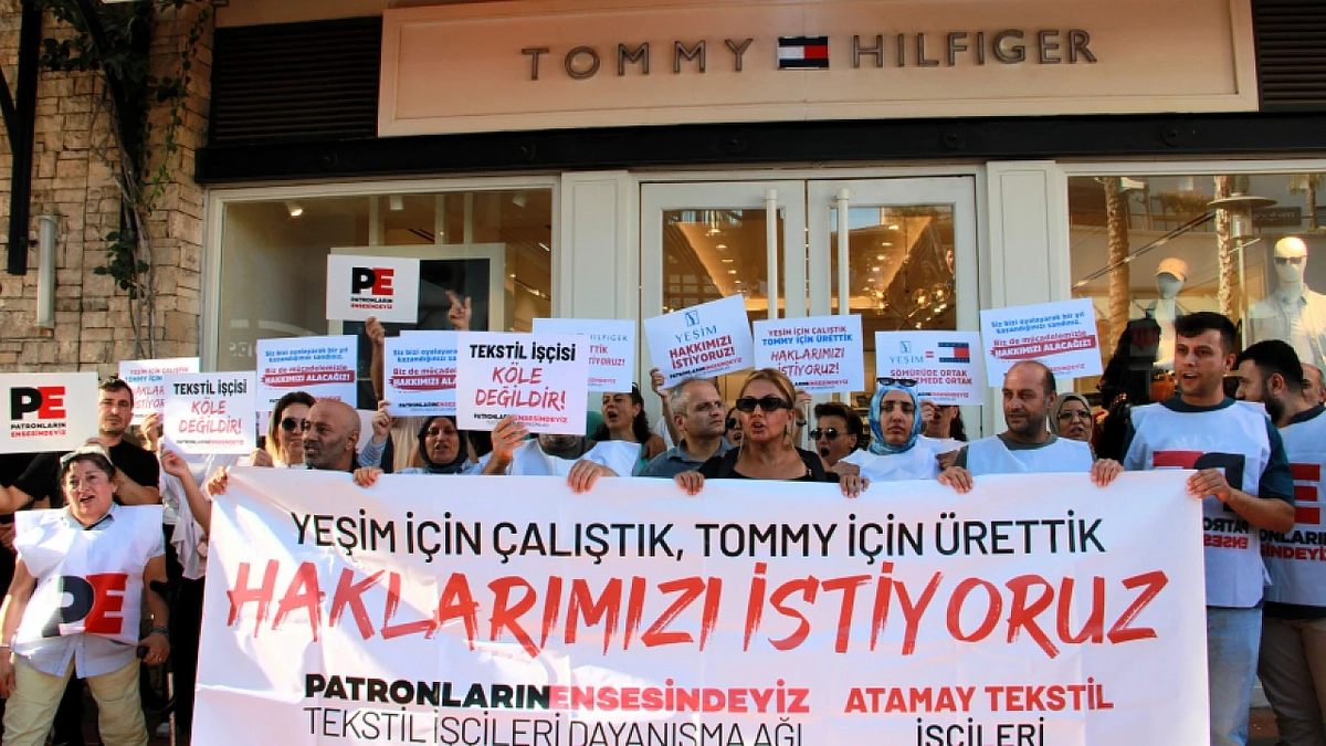 İzmir'de Tommy Hilfiger İşçileri Yeniden Eyleme Geçti